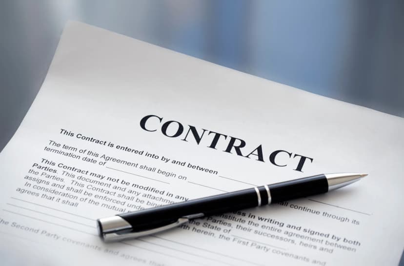 A signed contract